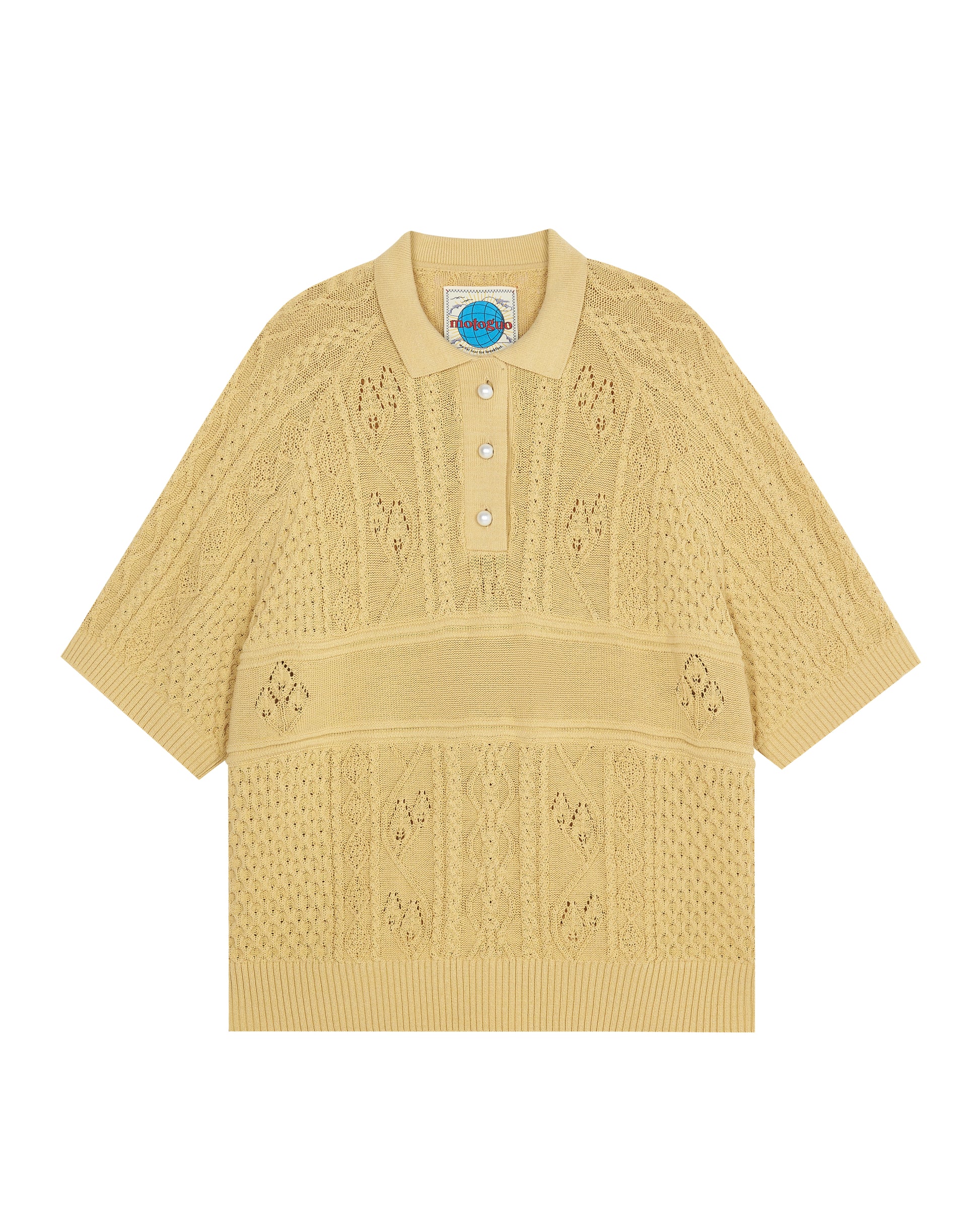 The Noodle Polo (Beige) - BEV C multi label store