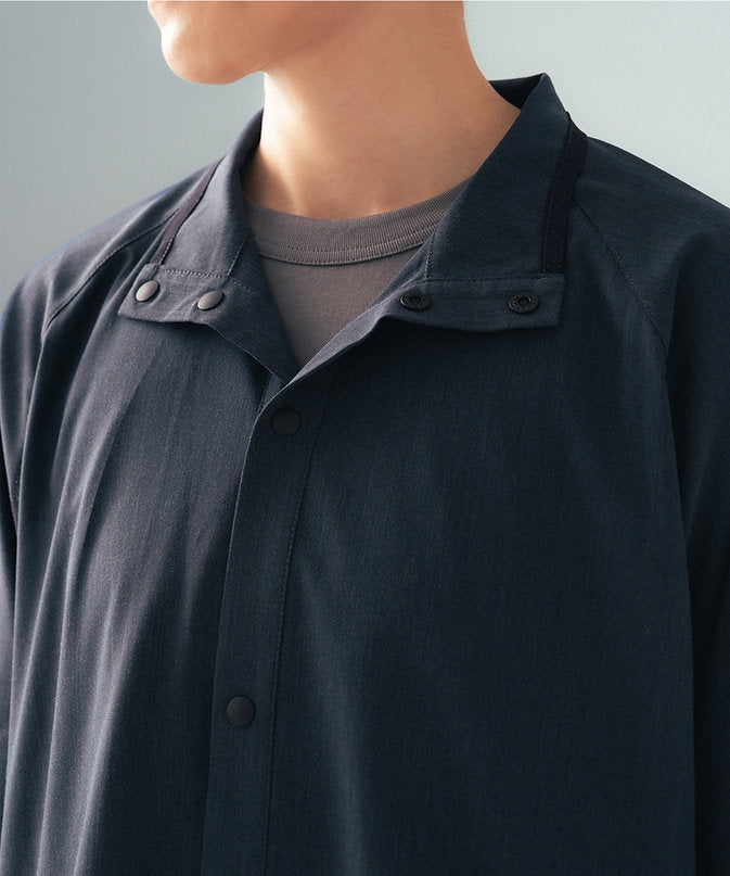 Gentle Snap Shirt (Navy) - BEV C multi label store