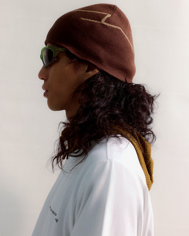 Beta Beanie (Mud Brown) - BEV C multi label store