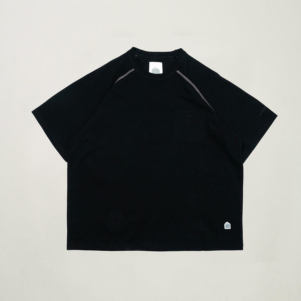 Sorona Pocket Tee - Black/White Line - BEV C multi label store