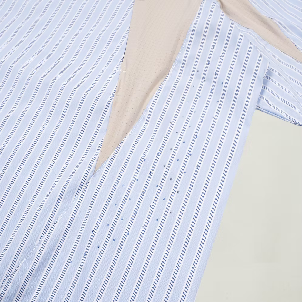 Half Snap Pullover Shirt (Blue Stripe) - BEV C multi label store