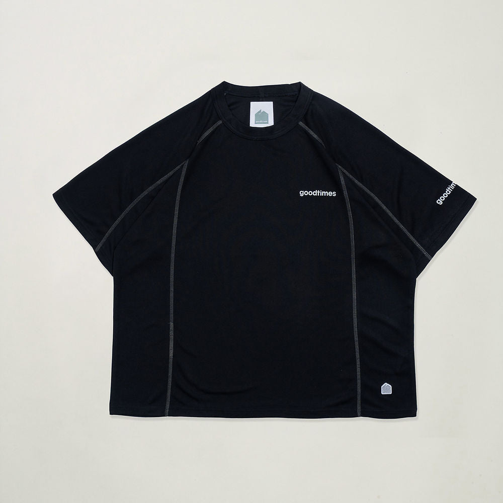 LITE SPLICE TEE - BLACK - BEV C multi label store