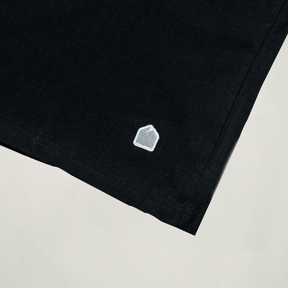 SORONA POCKET TEE - BLACK/Brown Line - BEV C multi label store