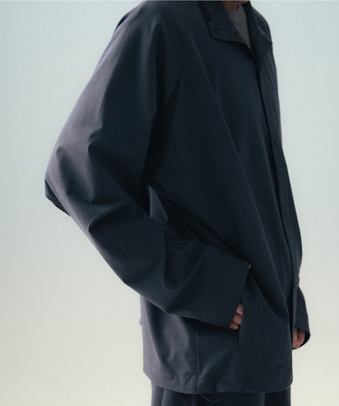 Gentle Snap Shirt (Navy) - BEV C multi label store