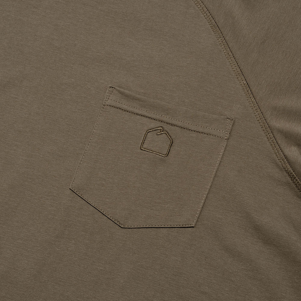 SORONA POCKET TEE - OLIVE - BEV C multi label store
