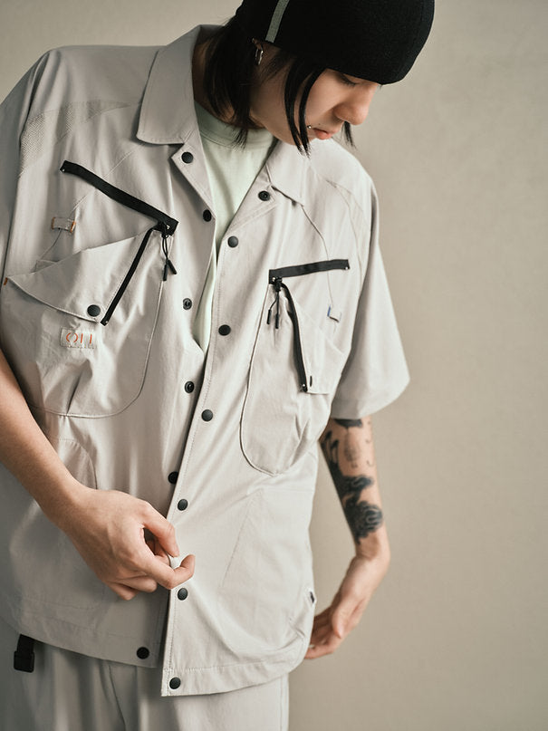 Explorer Brew Shirt (Light Grey) - BEV C multi label store