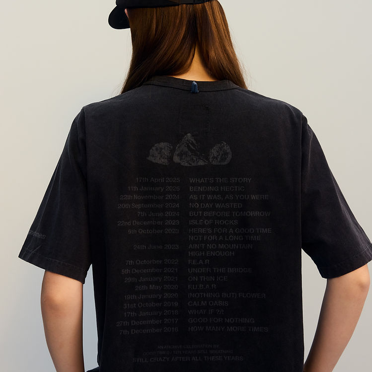 TOUR TEE - WASHED BLACK - BEV C multi label store