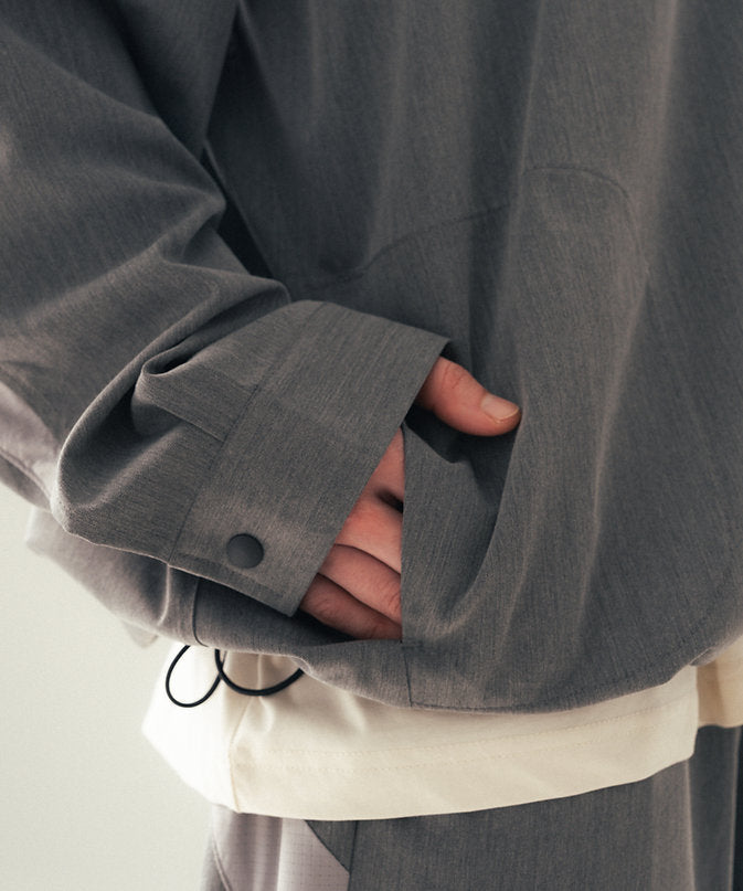 Gentle Snap Shirt (Heather Grey) - BEV C multi label store