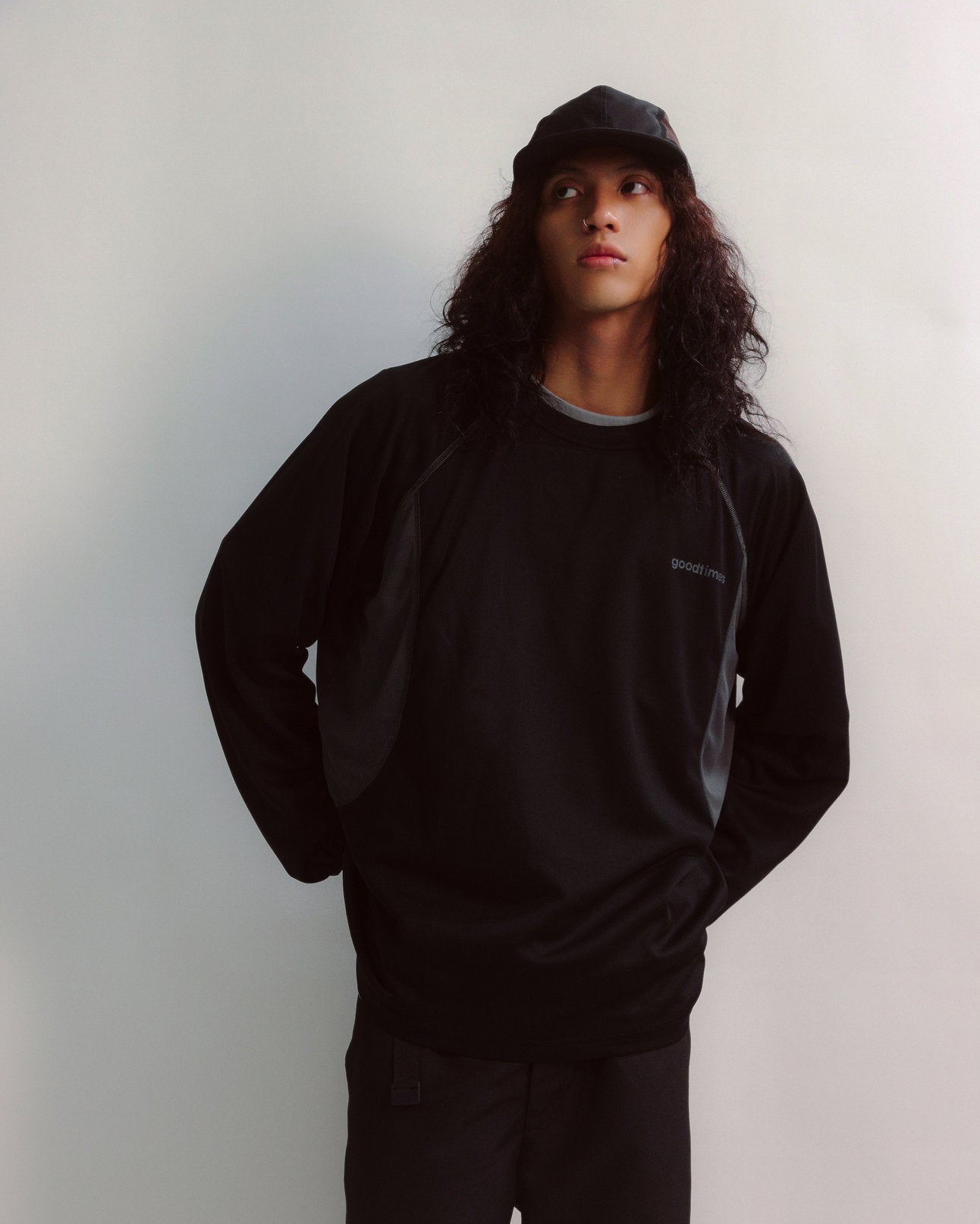 Lite L/S Tee (Black) - BEV C multi label store