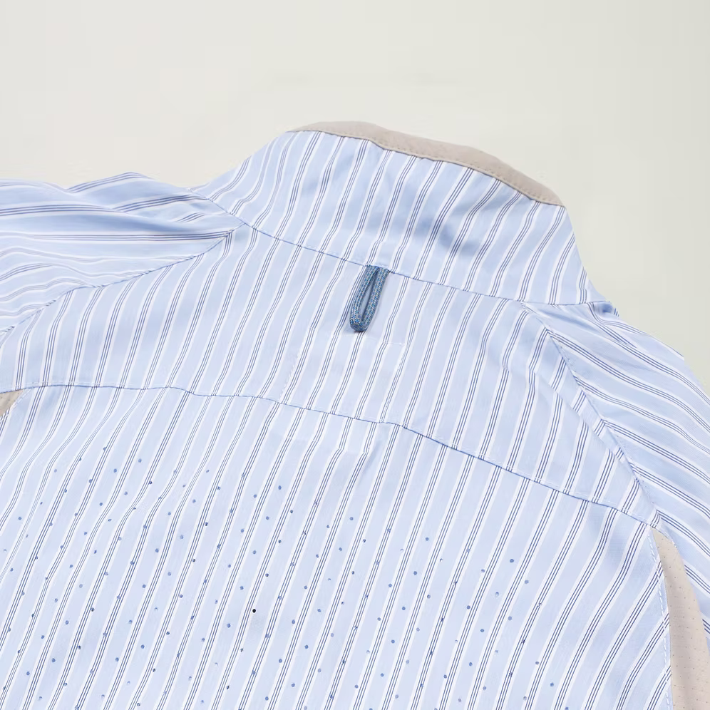 Half Snap Pullover Shirt (Blue Stripe) - BEV C multi label store
