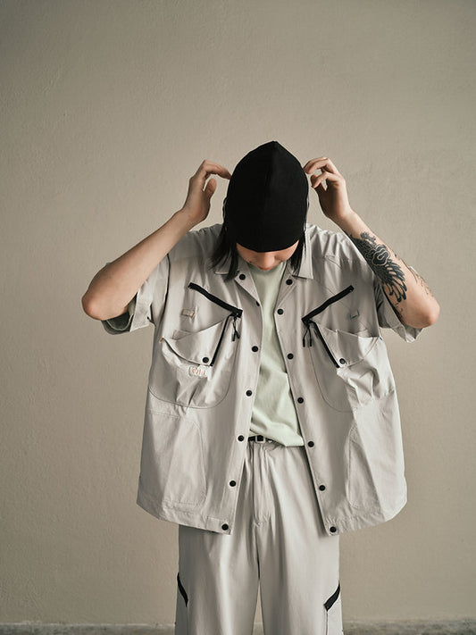 Explorer Brew Shirt (Light Grey) - BEV C multi label store