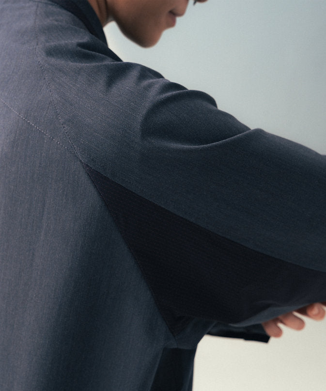Gentle Snap Shirt (Navy) - BEV C multi label store