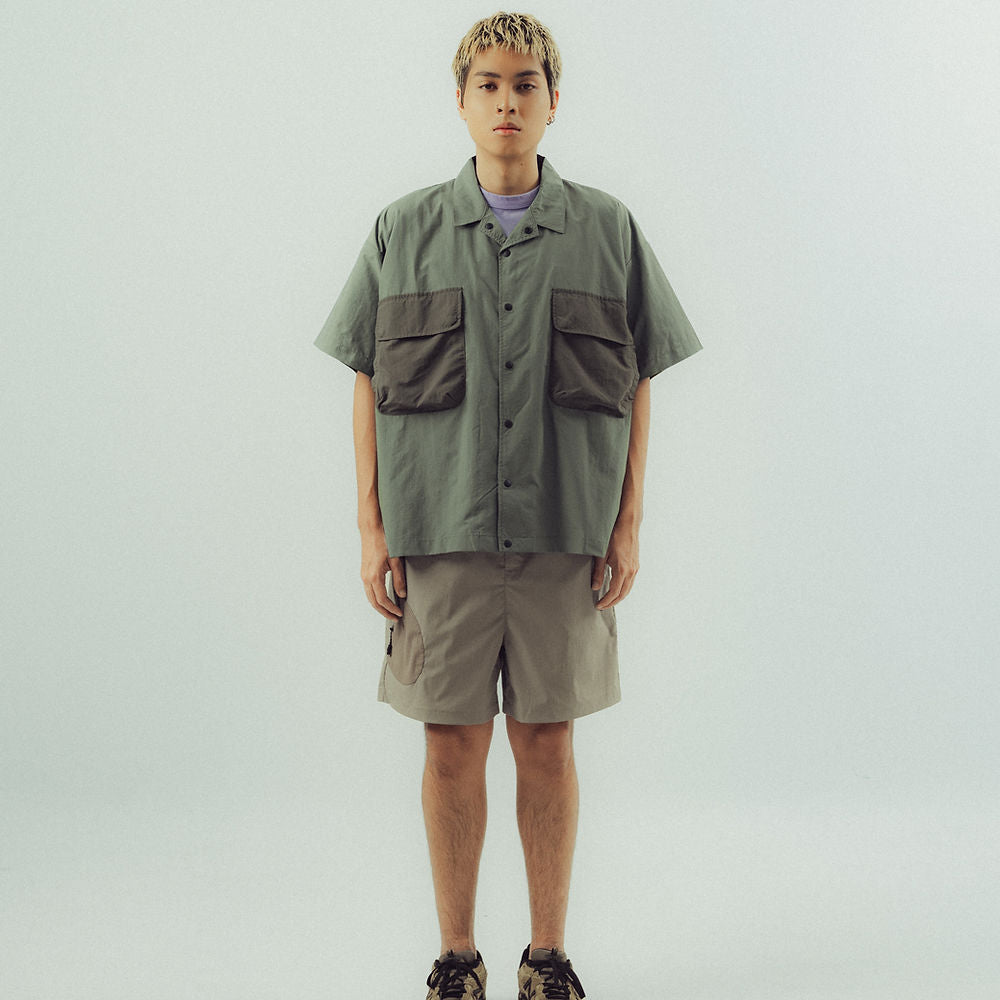 Explorer Pocket S/S Shirt (Moss Green) - BEV C multi label store