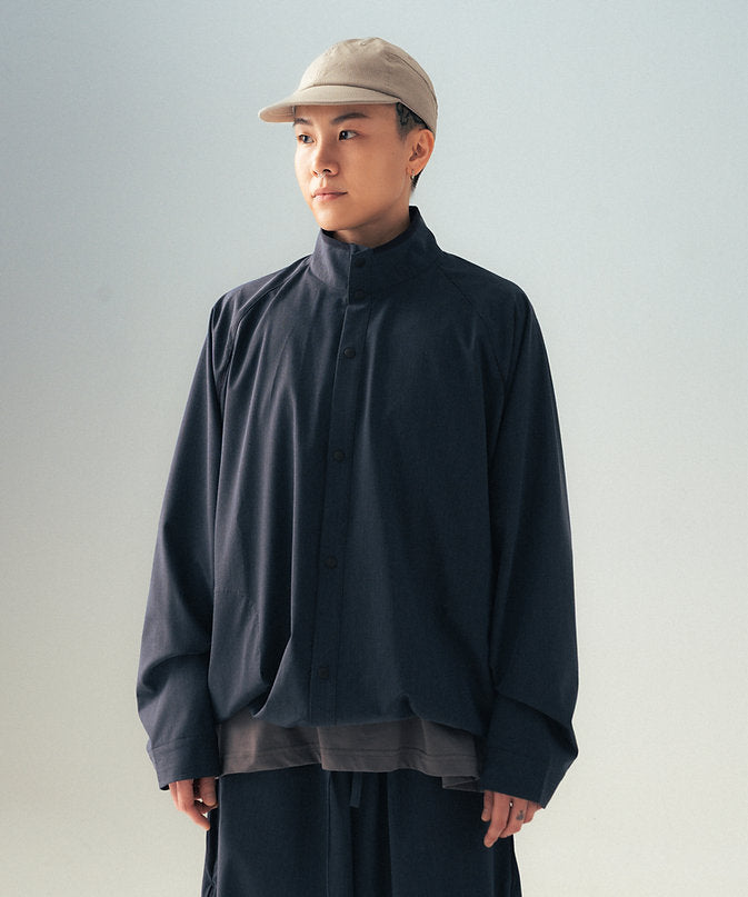 Gentle Snap Shirt (Navy) - BEV C multi label store