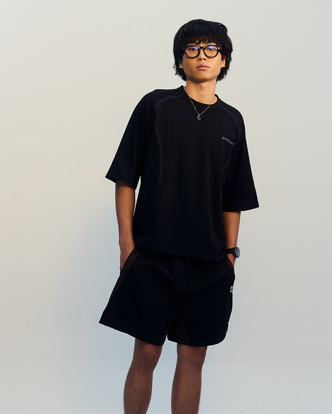 QUICK DRY TEE - BLACK - BEV C multi label store