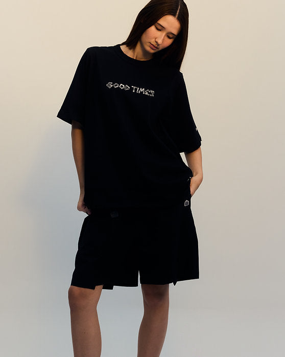 7” Splice Shorts (Black) - BEV C multi label store