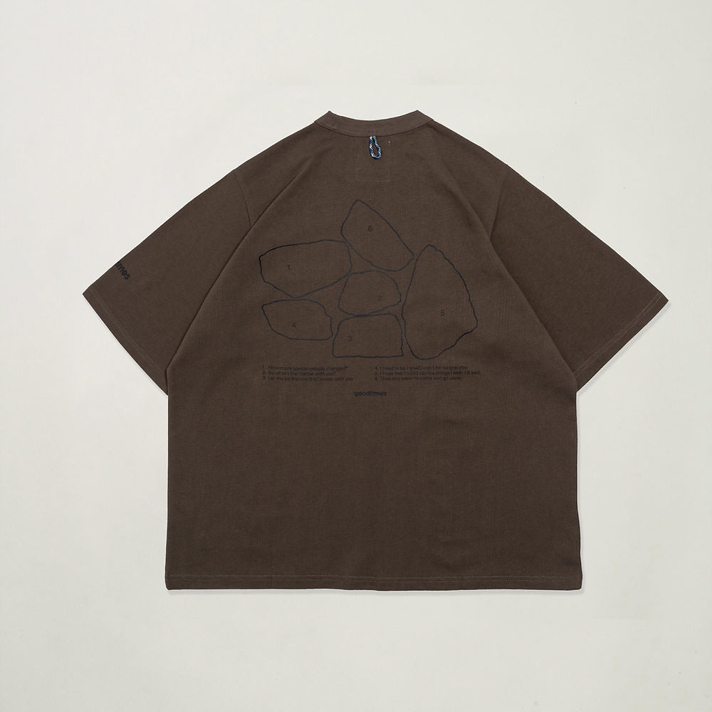 STACKS TEE - DARK BROWN - BEV C multi label store