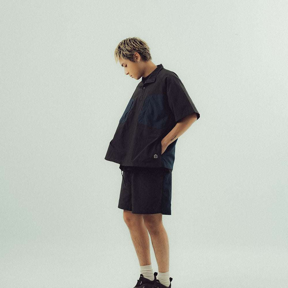 Half Snap Pullover Shirt (Midnight) - BEV C multi label store