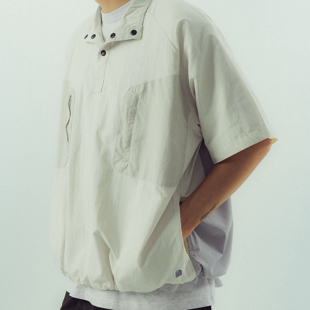 Half Snap Pullover Shirt (Ivory) - BEV C multi label store
