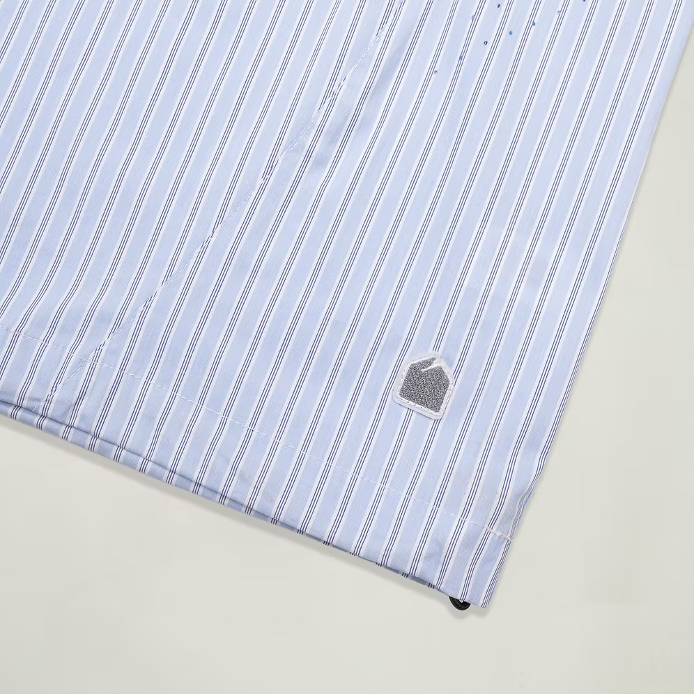 Half Snap Pullover Shirt (Blue Stripe) - BEV C multi label store