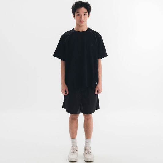 SORONA POCKET TEE - BLACK/Brown Line - BEV C multi label store