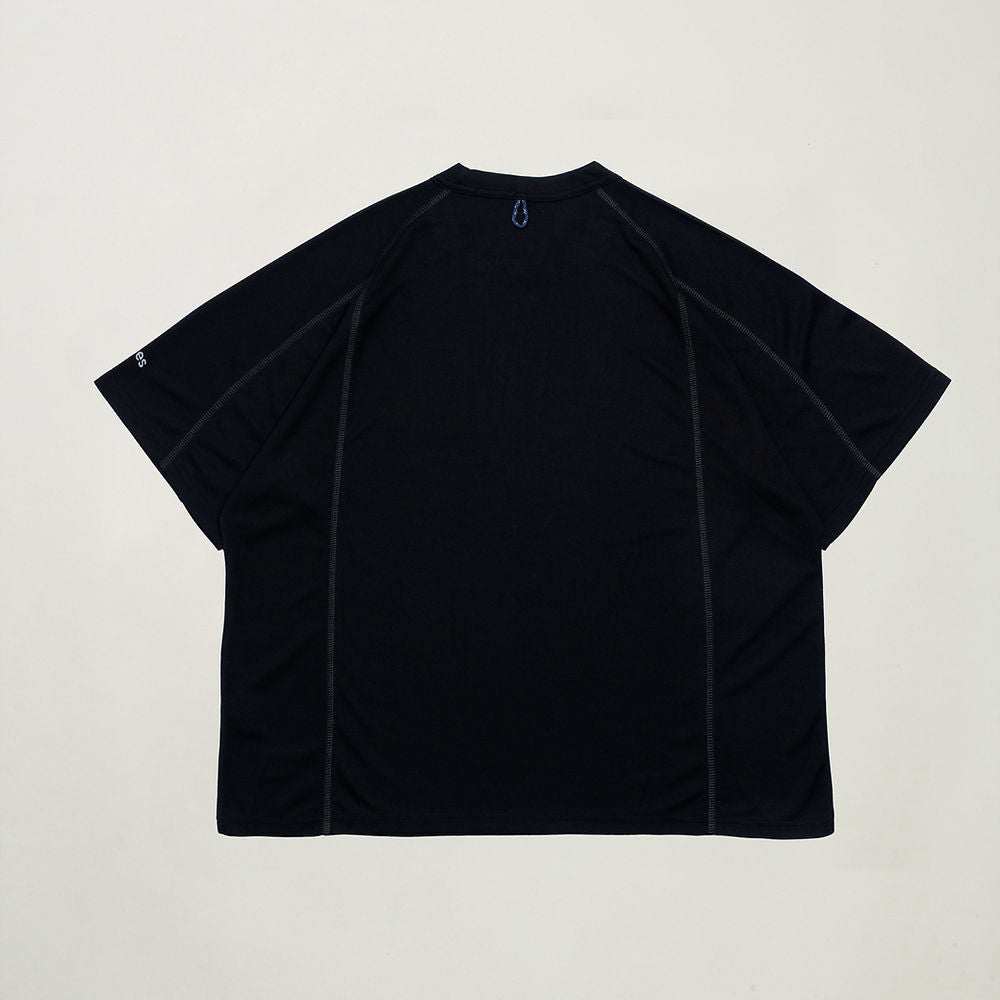 LITE SPLICE TEE - BLACK - BEV C multi label store
