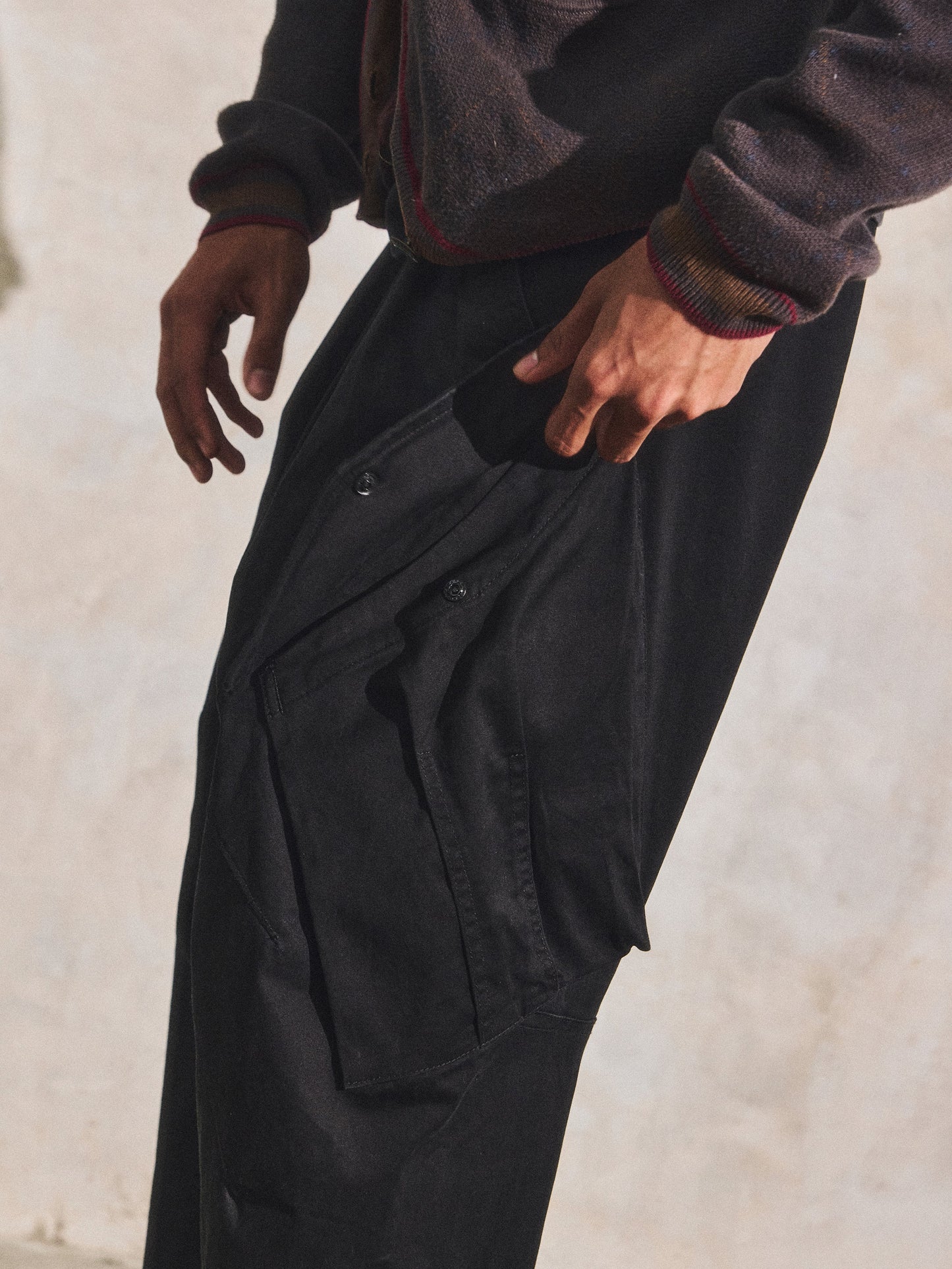abp. CARGO BIGGIE PANT BLACK - BEV C multi label store