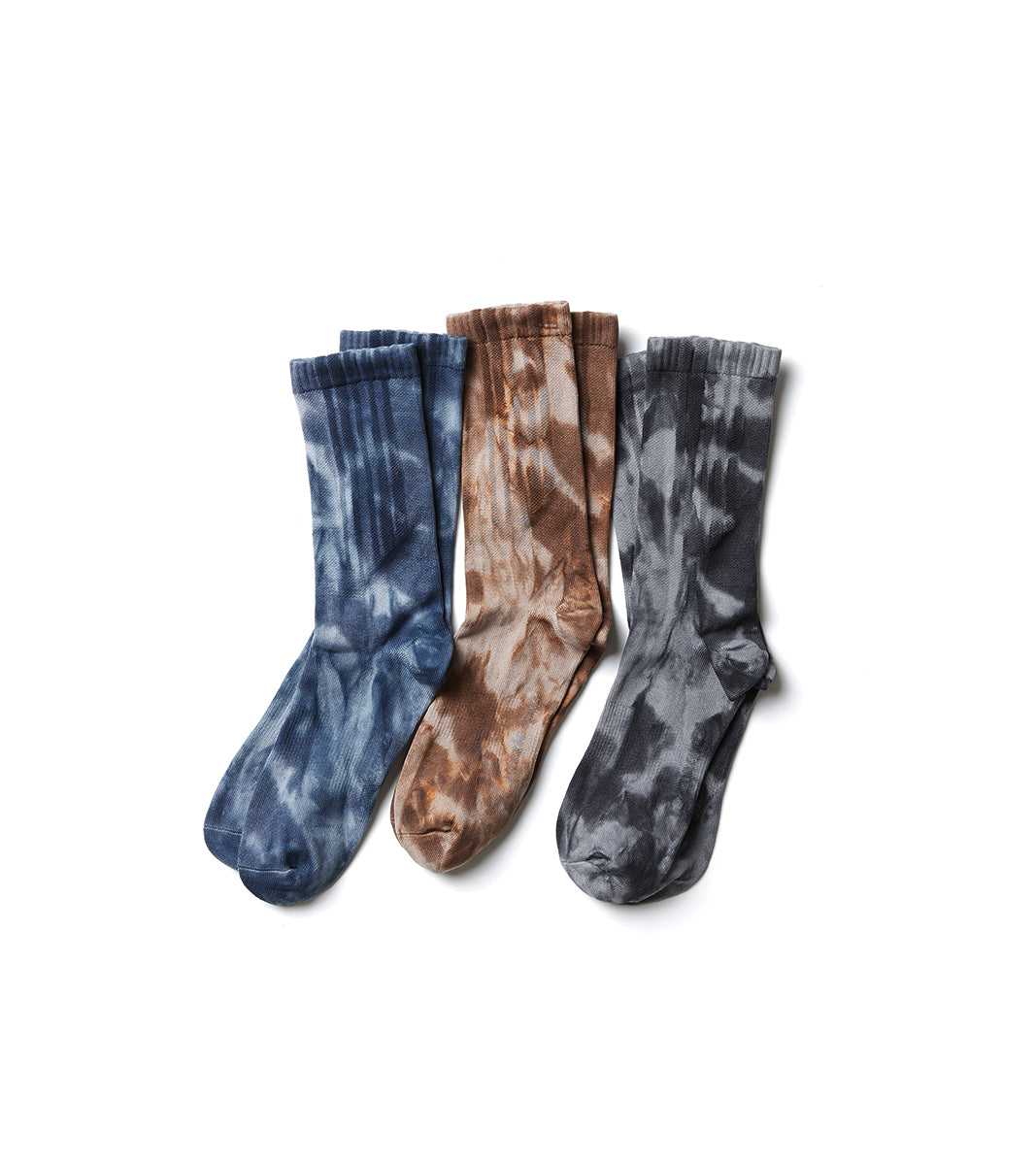 Spot dye Crew Tech Socks - Spot Sulfur - BEV C multi label store