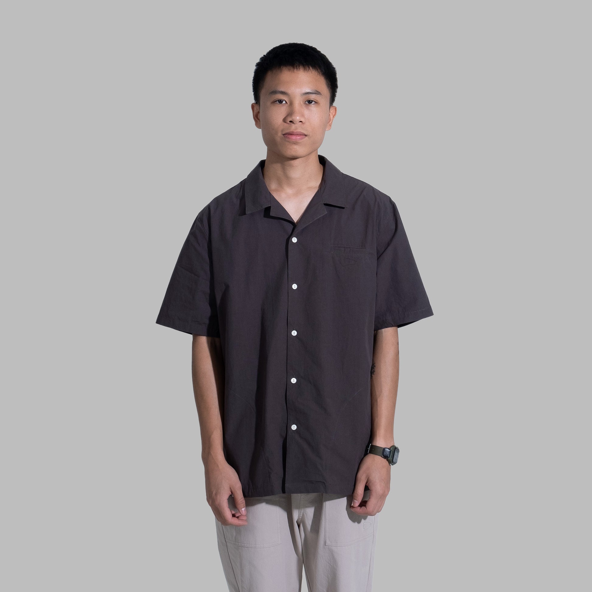 Work Shirt / Cotton - Charcoal - BEV C multi label store