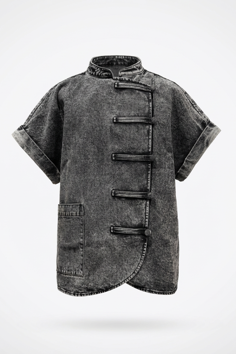 Eclipse Vest - Washed Grey - BEV C multi label store