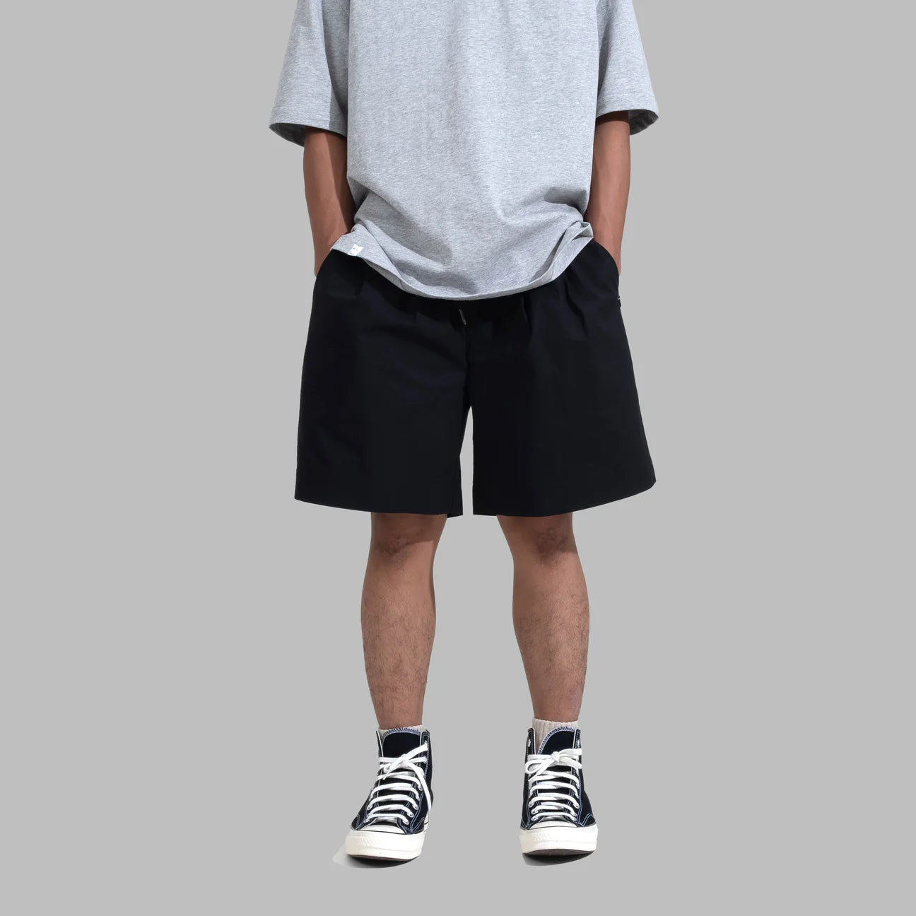 Ez Shorts / Cotton Nylon - Black - BEV C multi label store