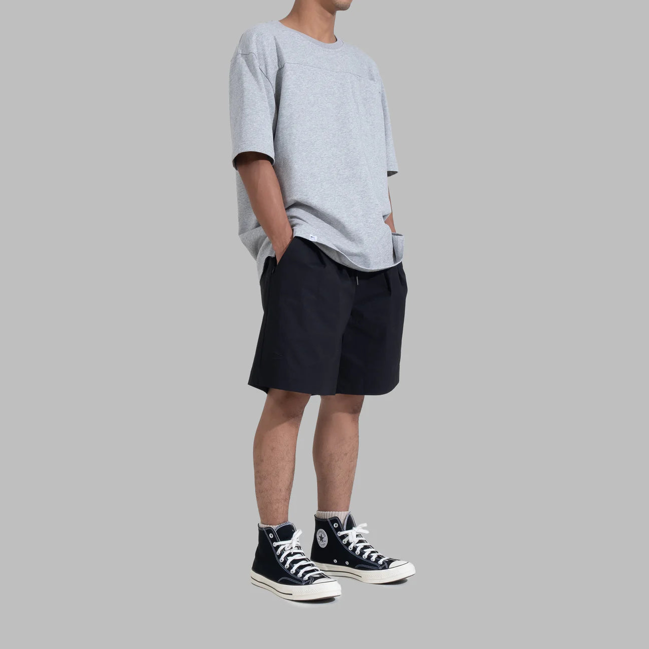 Ez Shorts / Cotton Nylon - Black - BEV C multi label store
