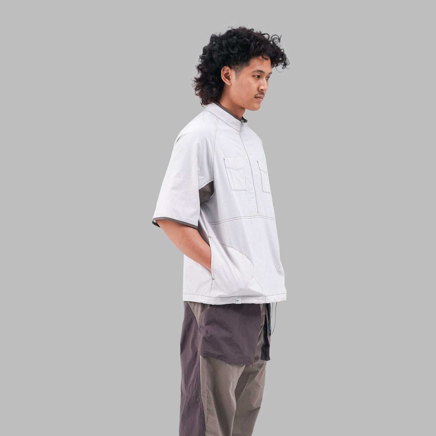 Pullover Halfzip / Sorona® Agile - Grey - BEV C multi label store