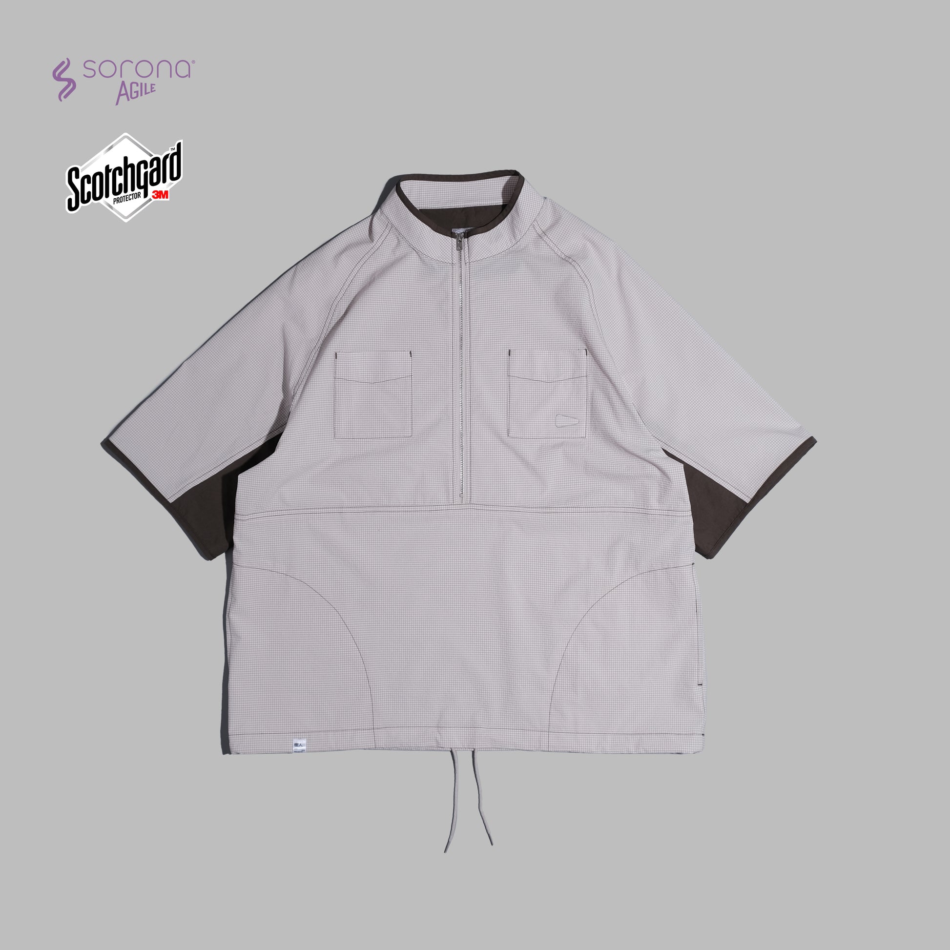 Pullover Halfzip / Sorona® Agile - Grey - BEV C multi label store
