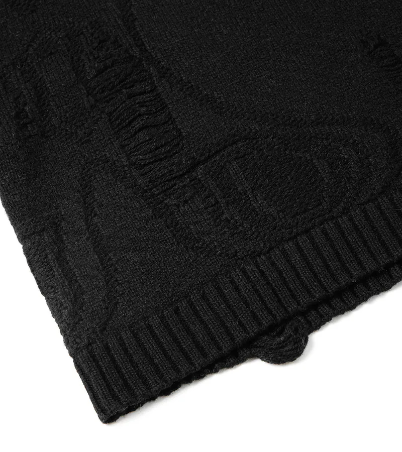 Black - Distress Knitwear - BEV C multi label store