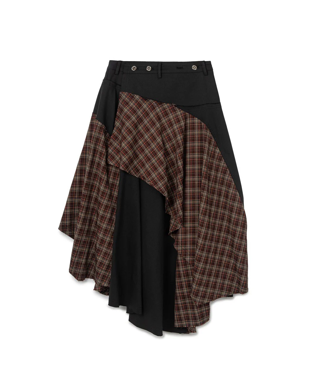 N E O VOL.2_CH.2 PATCHWORK SKIRT - BLACK - BEV C multi label store
