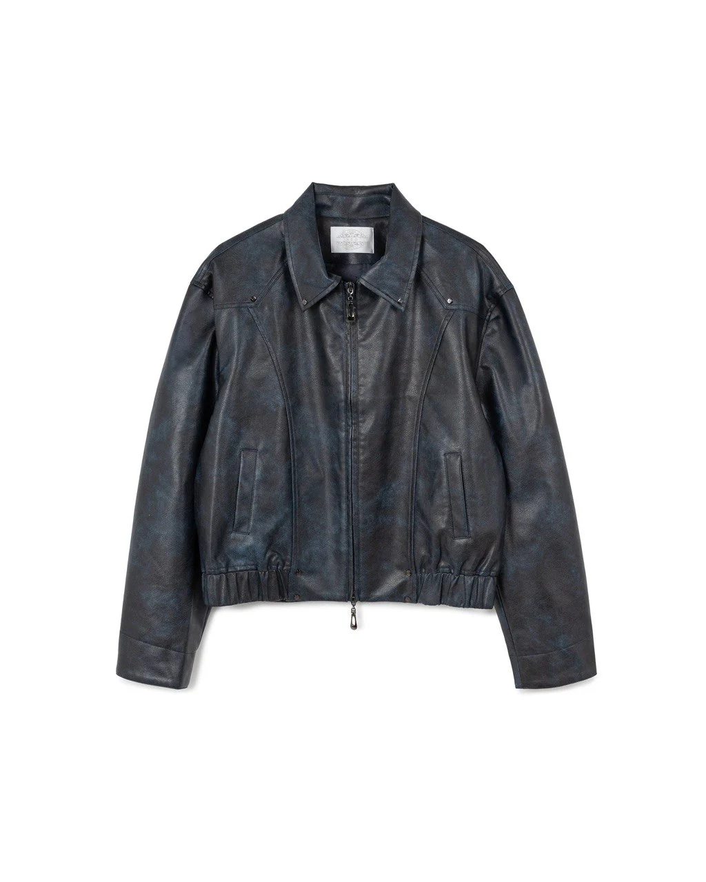 N E O VOL.2_CH.2 OMERTA LEATHER JACKET - BLUE - BEV C multi label store