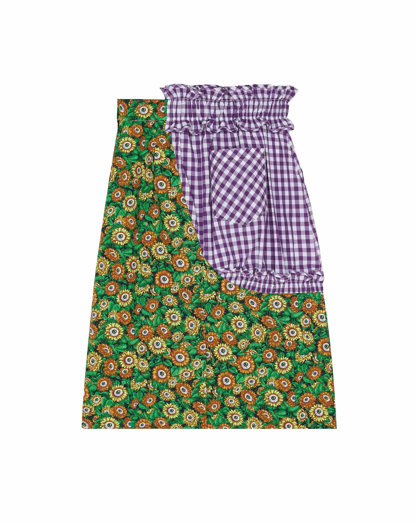 Eye Of The Beholder Skirt (Purple Checks) - BEV C multi label store