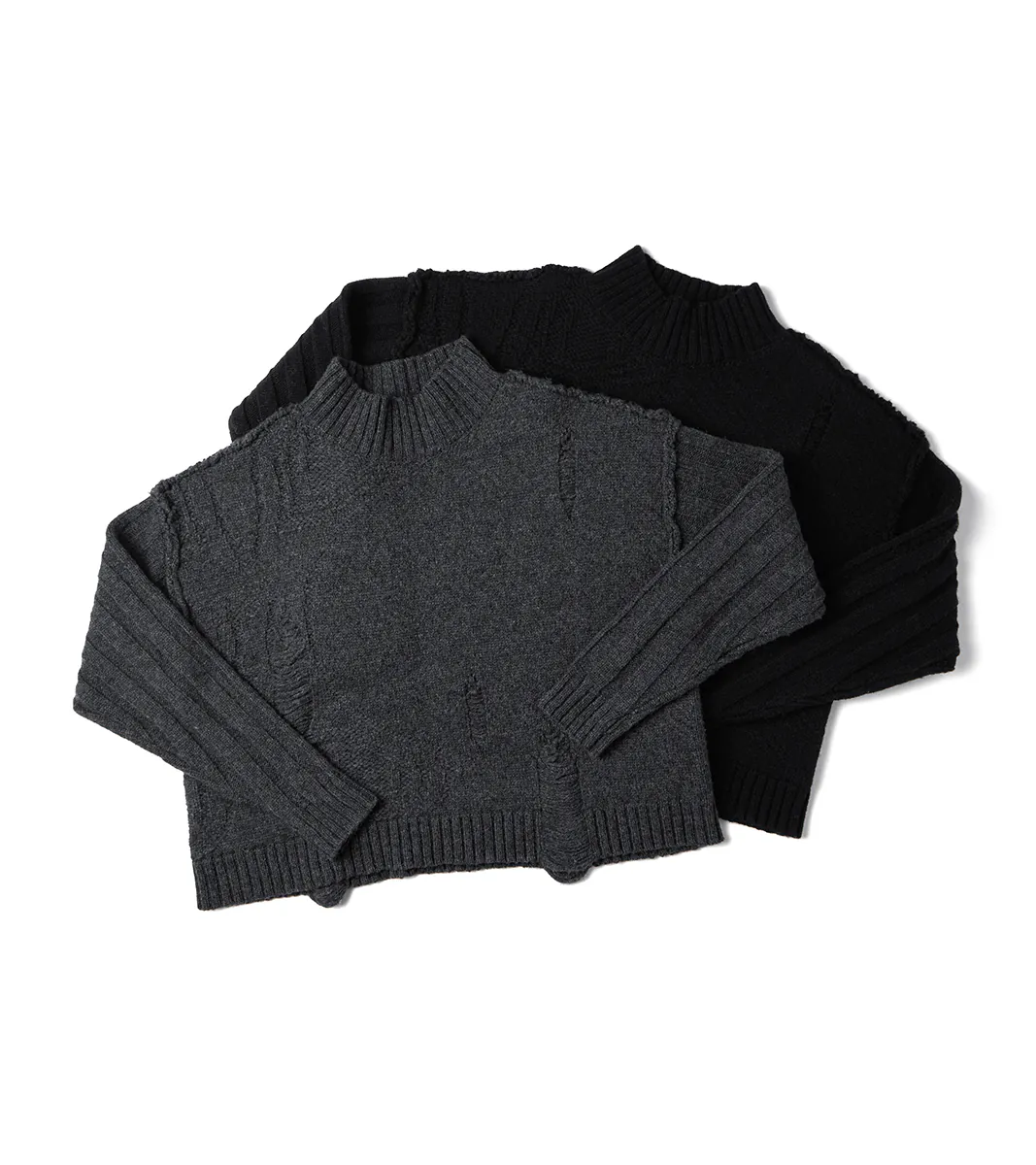 Black - Distress Knitwear - BEV C multi label store
