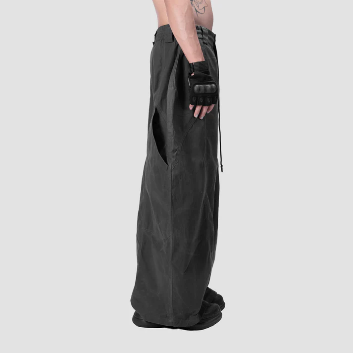 SPLIT CURVE PANTS - GREY - BEV C multi label store