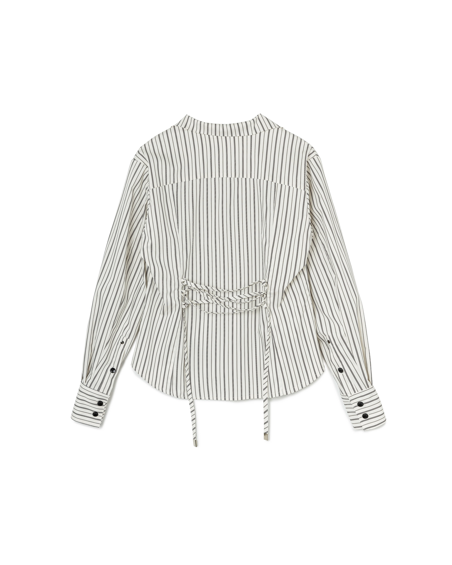 N E O VOL.2_CH.2 STRIPED DRAWSTRING SHIRT - BEV C multi label store