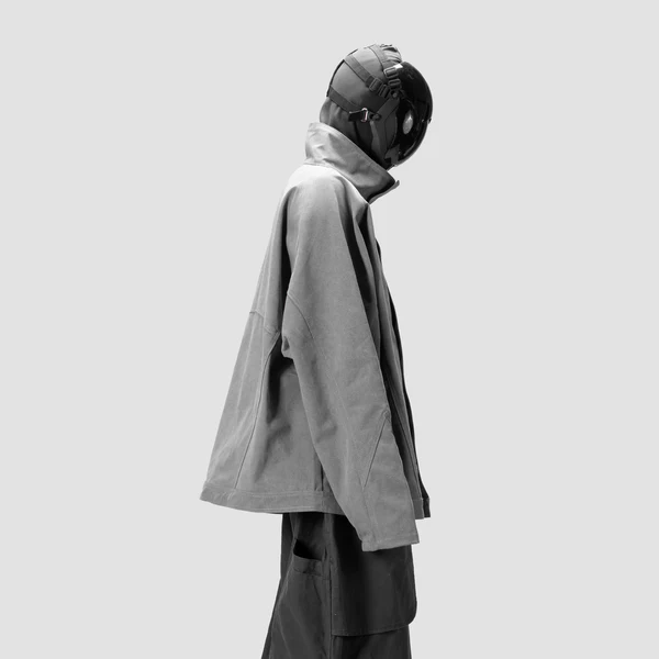 BAT PANEL PARKA - GREY - BEV C multi label store