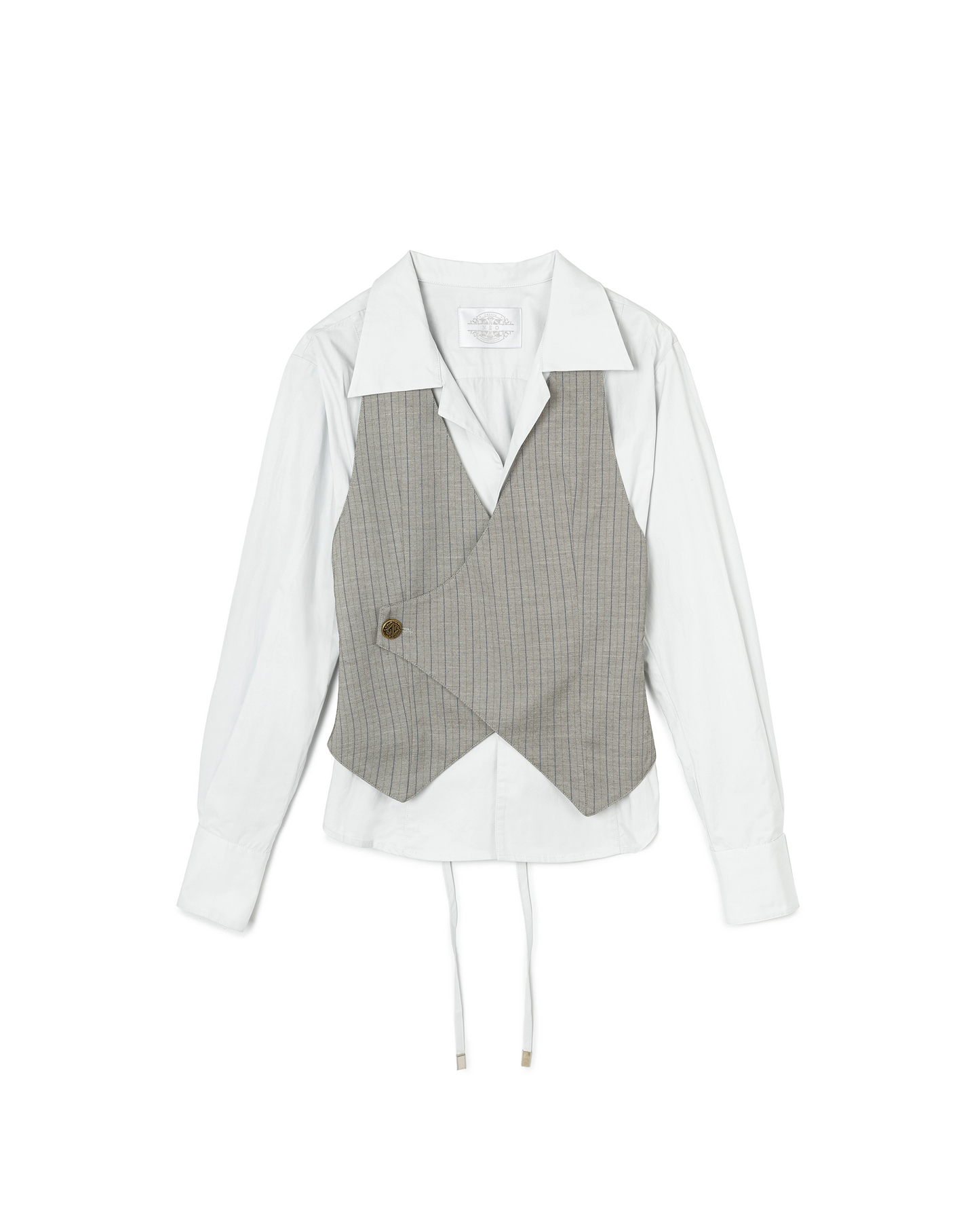 N E O VOL.2_CH.2 DETECTIVE SET SHIRT - LIGHT GREY - BEV C multi label store