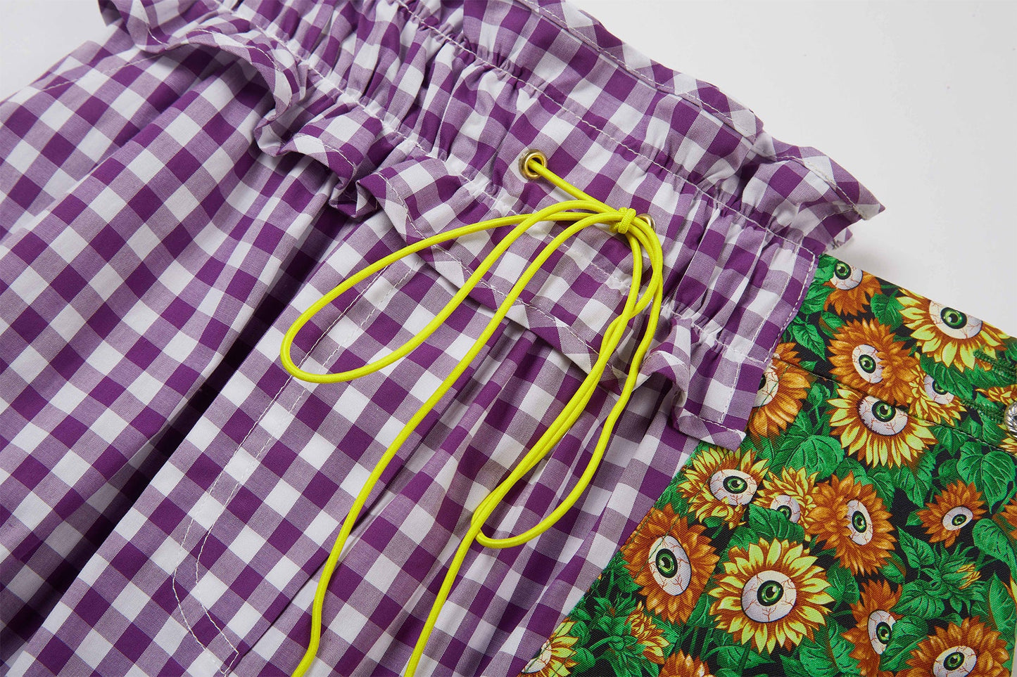 Eye Of The Beholder Skirt (Purple Checks) - BEV C multi label store