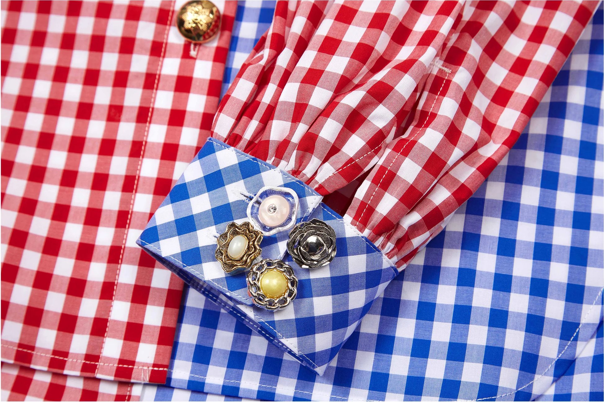 Marmalade Shirt (Blue Red Gingham) - BEV C multi label store