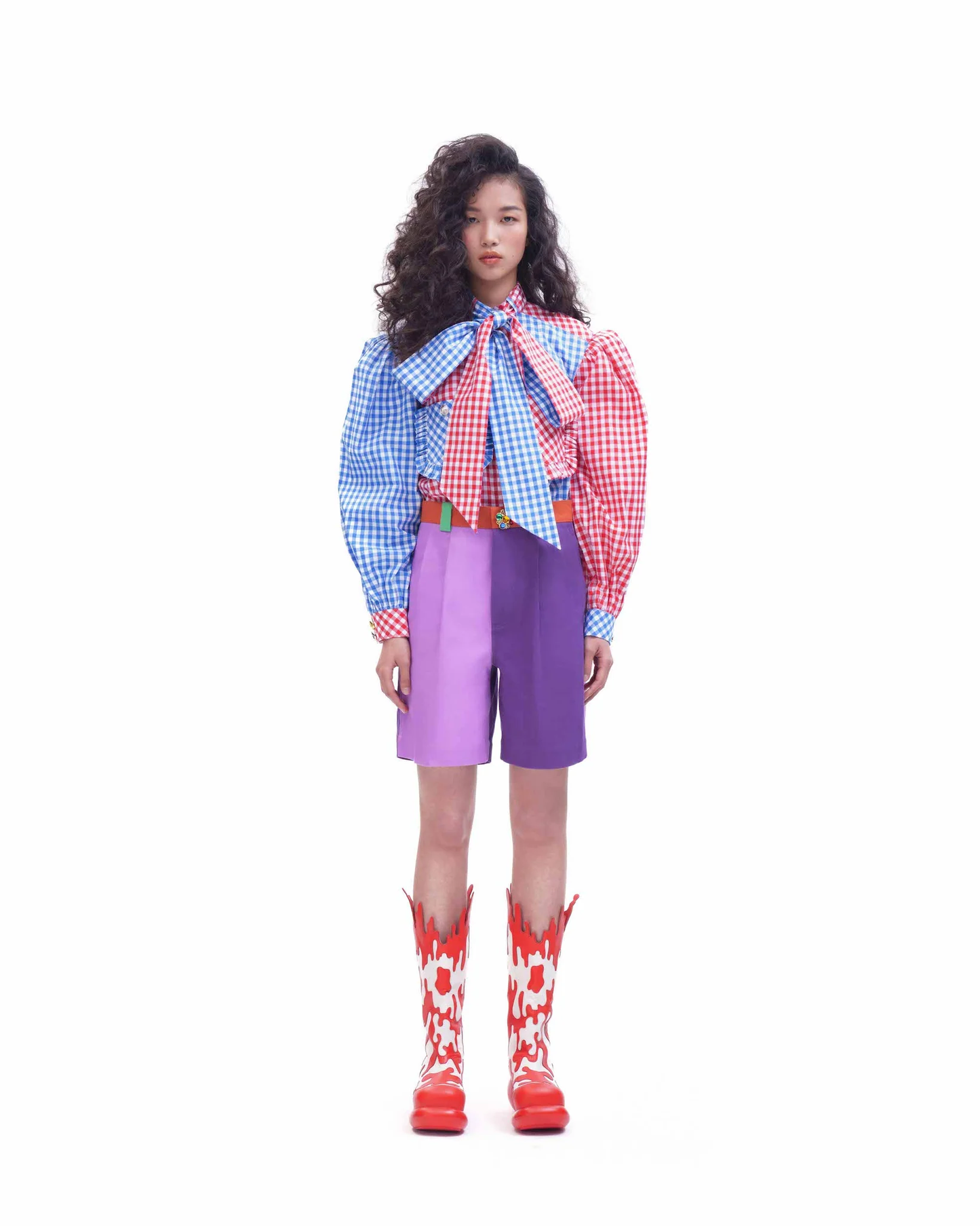 Marmalade Shirt (Blue Red Gingham) - BEV C multi label store