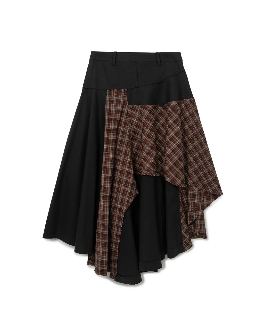 N E O VOL.2_CH.2 PATCHWORK SKIRT - BLACK - BEV C multi label store