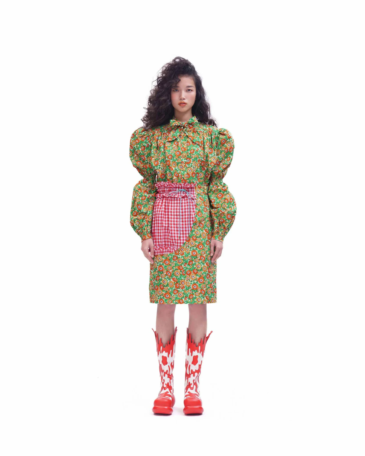 Eye Of The Beholder Skirt (Red Checks) - BEV C multi label store