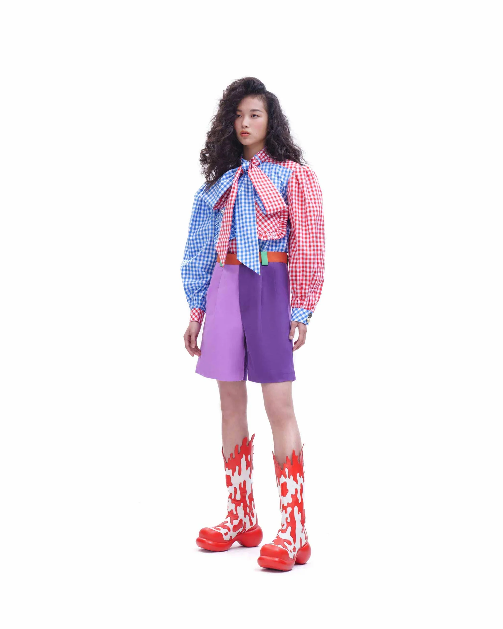 Marmalade Shirt (Blue Red Gingham) - BEV C multi label store