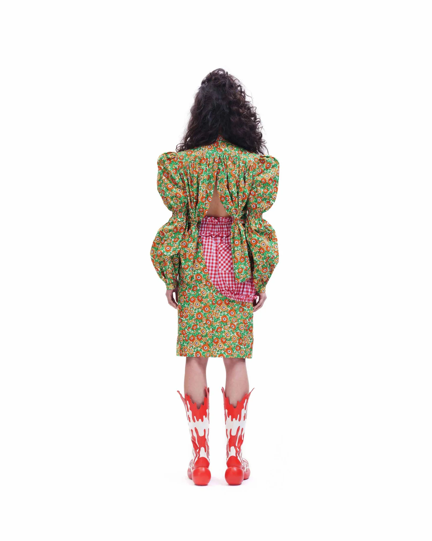Eye Of The Beholder Skirt (Red Checks) - BEV C multi label store